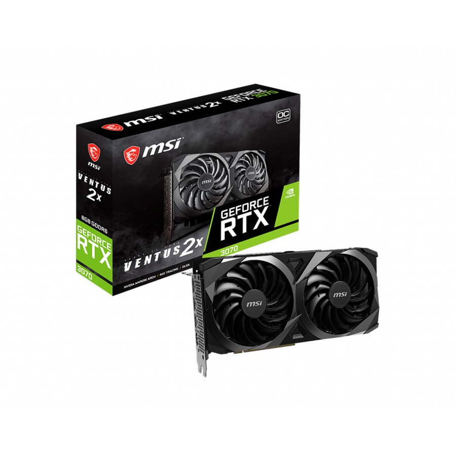 MSI RTX 3070 8GB VENTUS 2X OC 8G GDDR6 VGA CARD NVIDIA