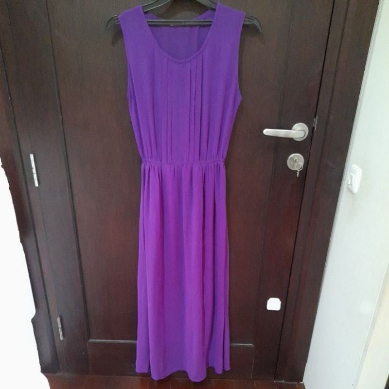 Dress Lavender / Terusan Ungu Wanita / Baju Pantai / Summer Dress