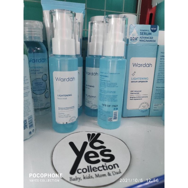 Wardah Face Mist 60 ml Lightening Facial Spray tampilan MakeUp make Up lebih Tahan lama