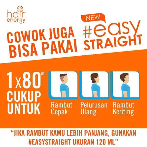 [READY] MAKARIZO HAIR ENERGY EASY STRAIGHT | PELURUS RAMBUT 80ML 120ML-3