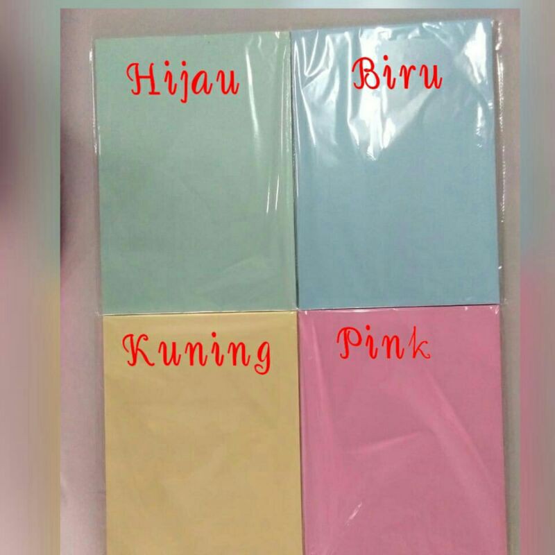 

Kertas Cover BC A4 / Brief Card / Manila A4 isi 50 lbr