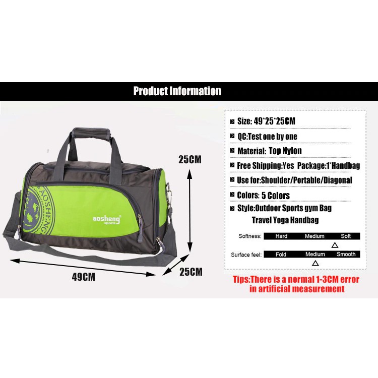 medium size sports bag