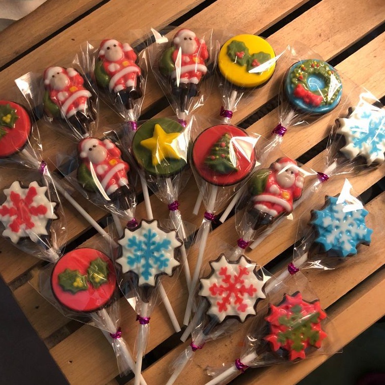 

(EDISI NATAL) Coklat karakter lollipop