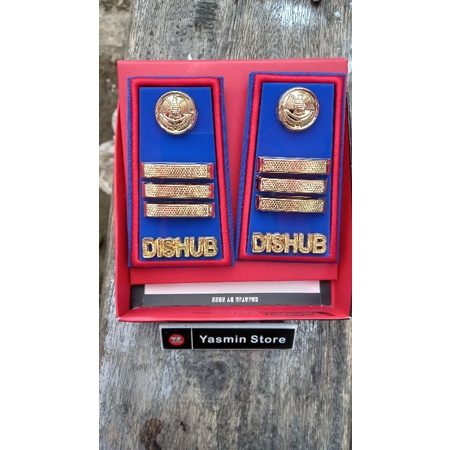 Pangkat Dishub 3C balok motif Lis merah