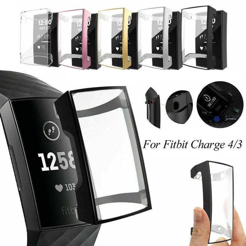 Case Pelindung Layar Smartwatch Bahan Tpu Untuk Fitbit Charge 5 4 3 5 Charge 4 Charge 3