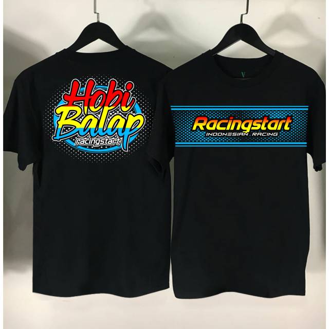 KAOS HOBI BALAP RACING START/ KAOS DISTRO/ KAOS PRIA/ POROROSHOPPE