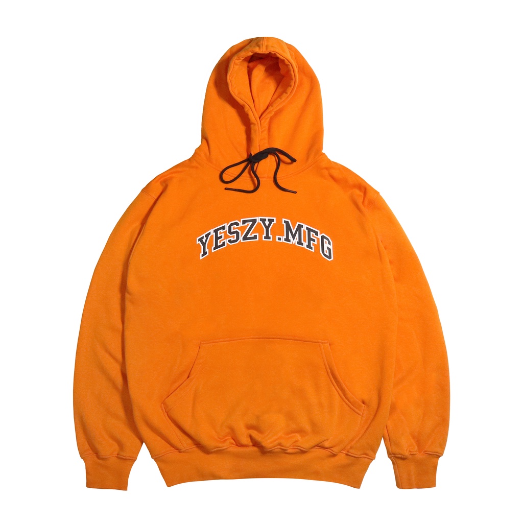 YESZY.MFG Hoodie Orange Almighty F Black White