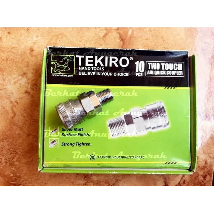 Quick Coupler Two Touch Tekiro SM20 Drat 1/4&quot; - Sambungan Kompresor