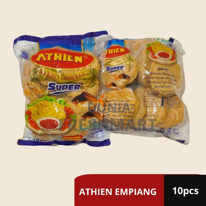 

ATHIEN EMPIANG BAKSO IKAN GORENG SUPER ATHIEN ISI 10pcs ATIEN FISH CAKE