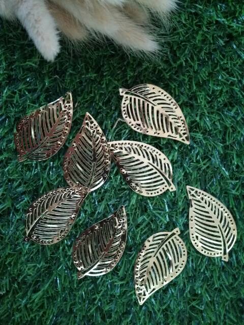 LP07 LEMPENG DAUN GOLD KECIL DAUN EMAS DAUN LOGAM