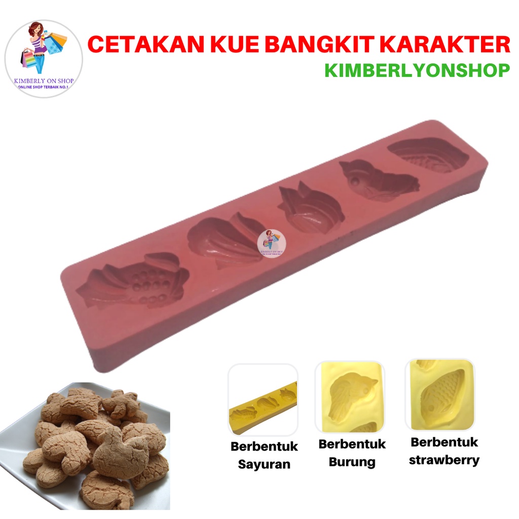 Cetakan Kue Bangkit Plastik Cetakan Kue Nastar Sagu Keju karakter