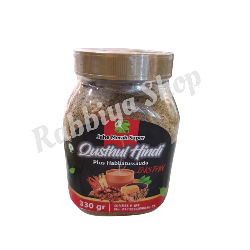 

Qusthul Hindi Jahe Merah Instant Plus Habbatusauda, Madu, Gingseng dan Propolis (330 Gr)