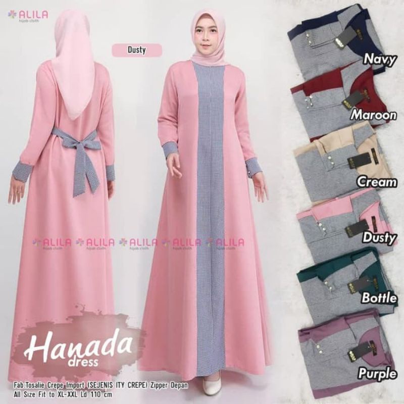 Hanada dress pakaian wanita fashion muslim remaja