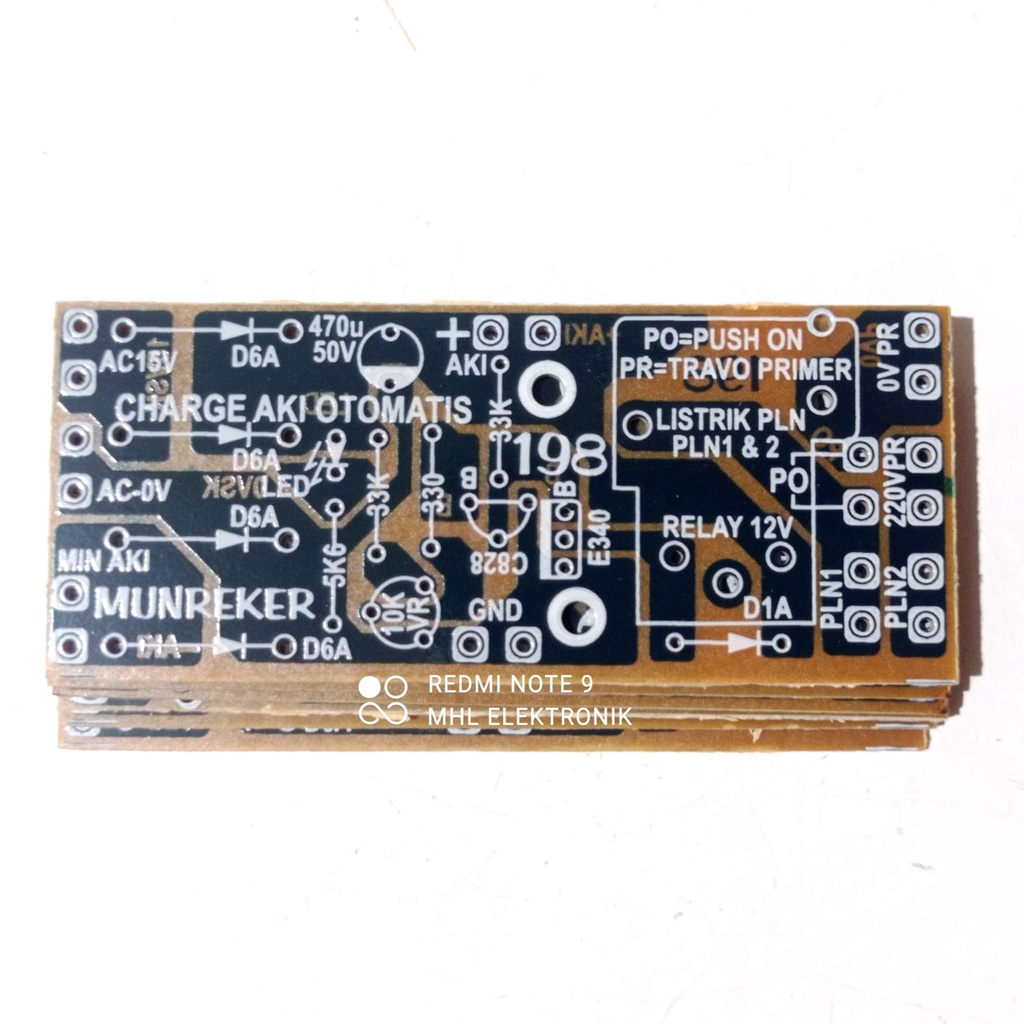 PCB Charger CAS AKI ACCU OTOMATIS TIPE 198