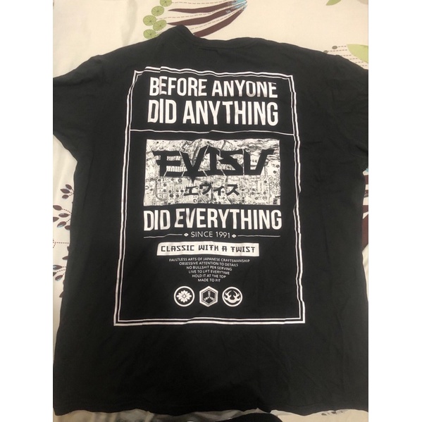 Evisu Logo Tshirt in black