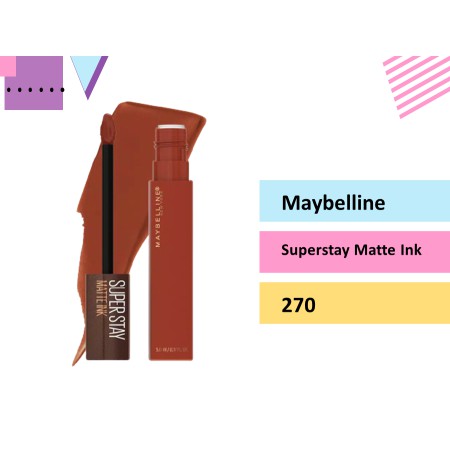 Maybelline Superstay Matte Ink Liquid Matte Lipstick Make Up (Coffee Edition)