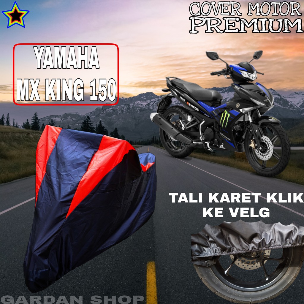 Sarung Motor YAMAHA MX KING 150 Hitam MERAH Body Cover Penutup Pelindung Motor Yamaha PREMIUM