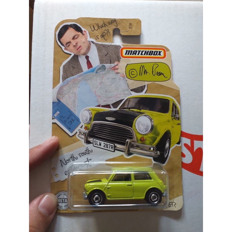 MATCHBOX MBX MINI COOPER MR BEAN HIJAU CARD BUBLE TIDAK MULUS