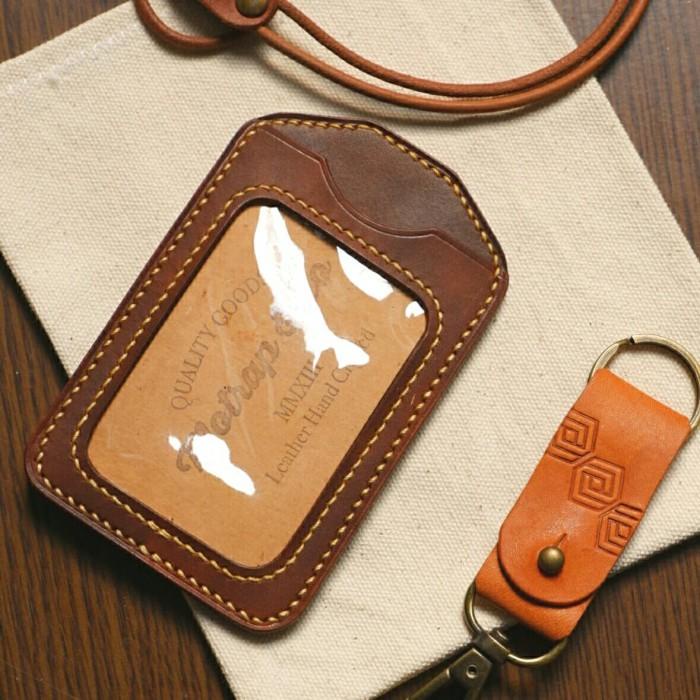 

Id Name Tag / Lanyard Kulit - Biru