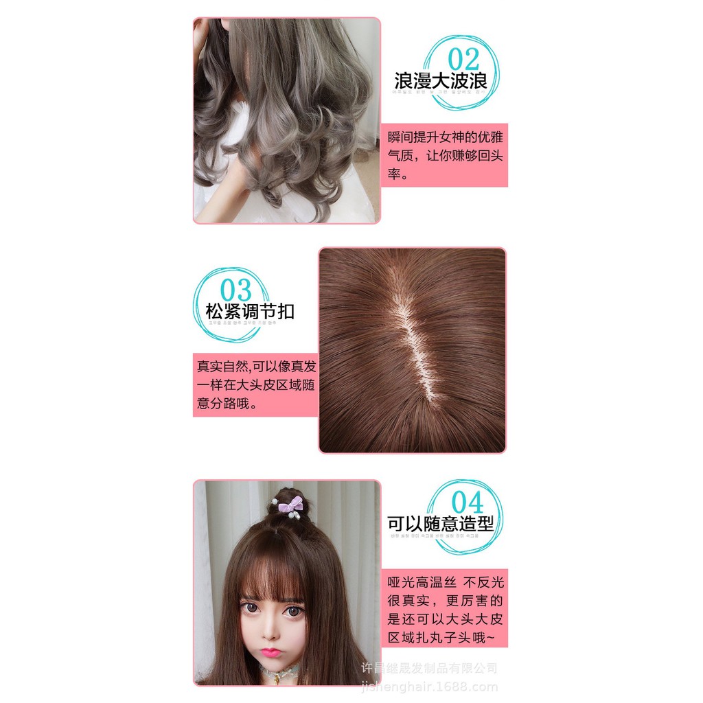 WDA-08 wig daily lolita rambut palsu panjang wavy curly gelombang