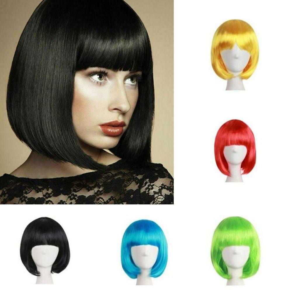 Preva Wig Rambut Palsu Banyak Warna Fashion Bob Pendek