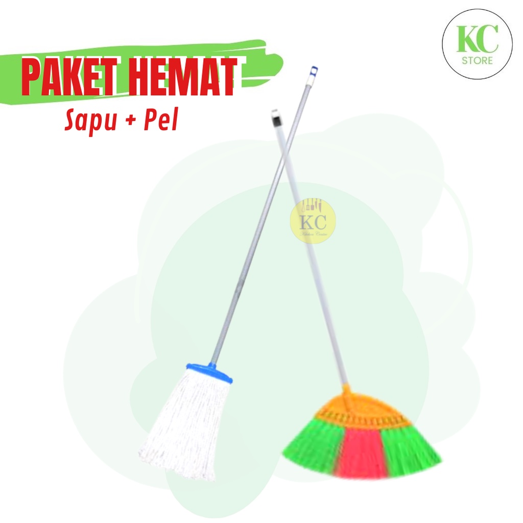 Sapu Pel Lantai Sapu Dan Pel Sapu Lantai Paket Hemat Sapu Dan Pel