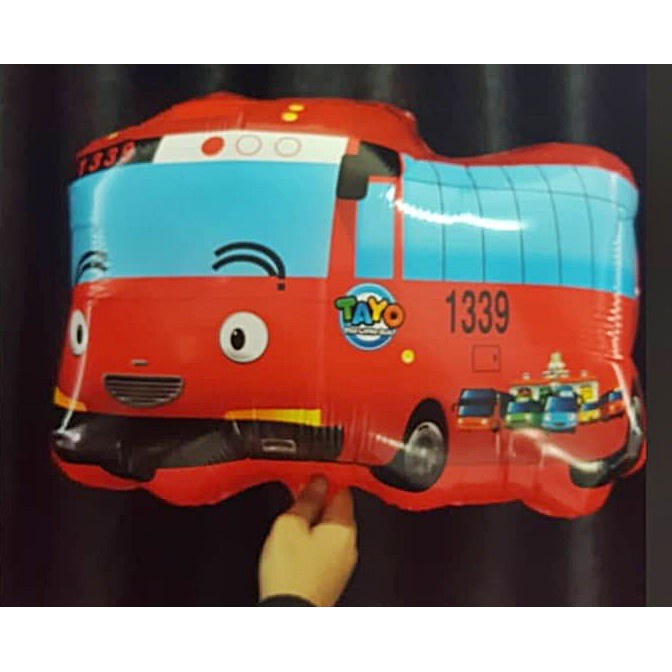 Balon foil bentuk BUS TAYO/ Balon karakter tayo