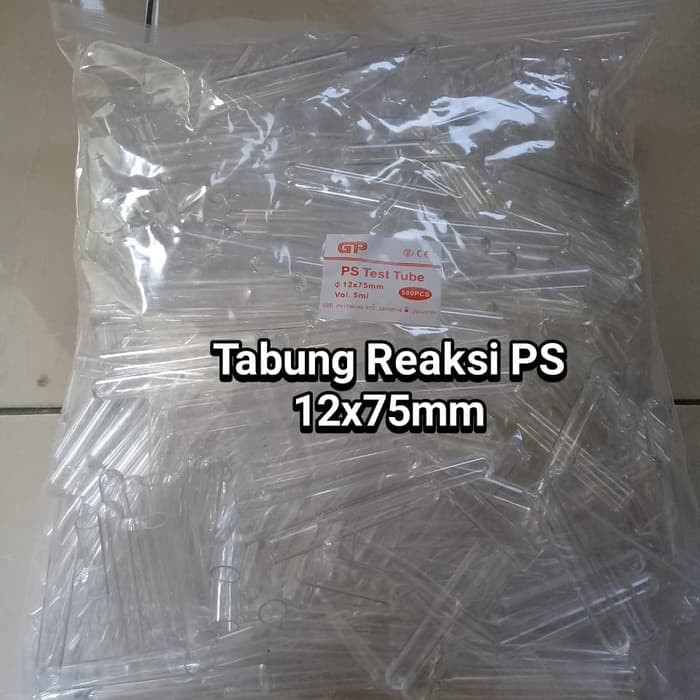Test Tube plastik Tabung Reaksi GP plastik isi 500 pcs