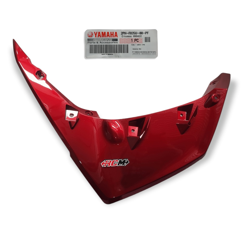 2PH-F835U-00 SAYAP BODY BODI COVER PANEL DPN DEPAN BAGIAN BLKG BELAKANG BLK SELEBOR SLEBOR SPAKBOR SEPAKBOR KIRI MIO M3 125 BRONZE HITAM MERAH ORI ORIGINAL YAMAHA YGP ASLI