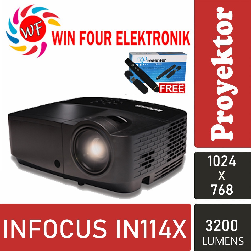 Infocus Proyektor IN114X / 3200 Lumens / 15.000 : 1 / Proyektor Infocus / Infocus / Proyektor