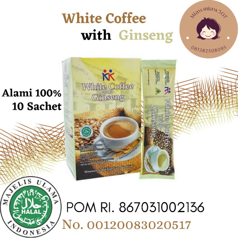 

WHITE COFFEE with GINSENG - KK Indonesia