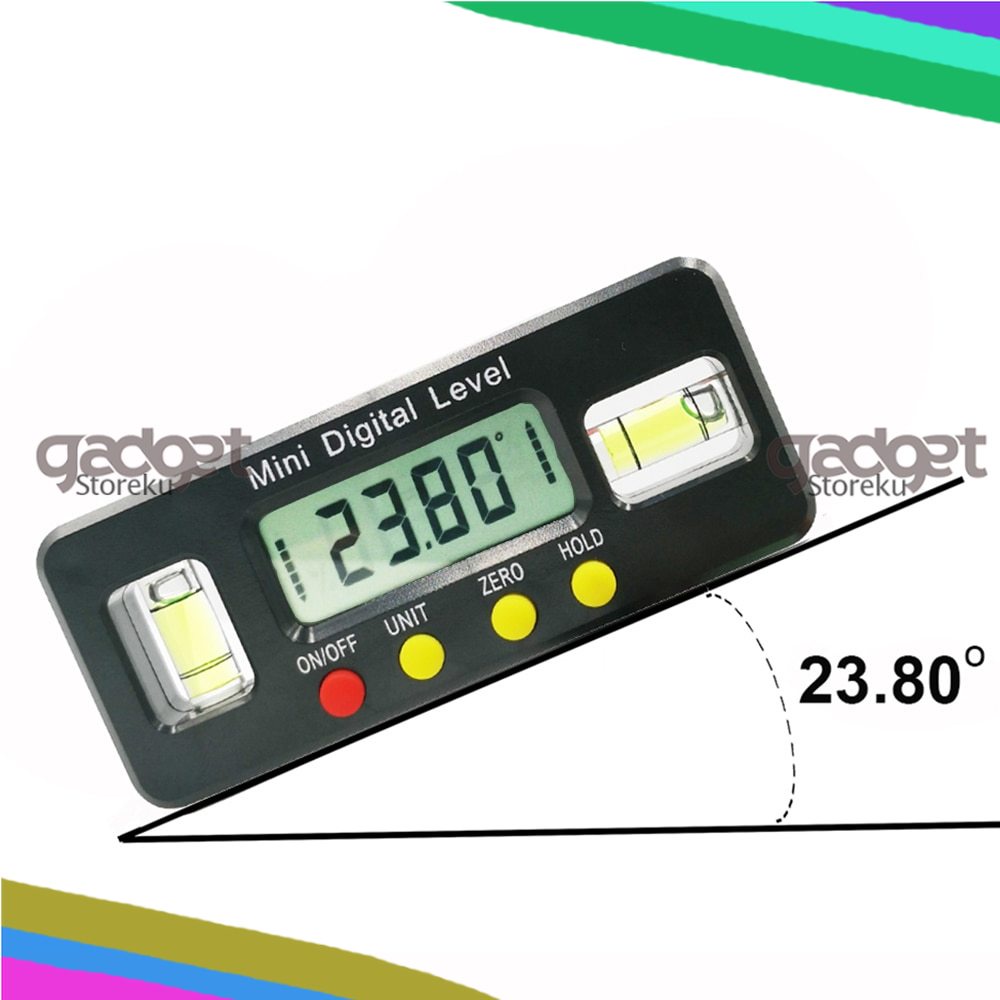 Alat Ukur Sudut Digital - Alat Ukur Kemiringan Digital Inclinometer Level with Magnetics Angle Measuring