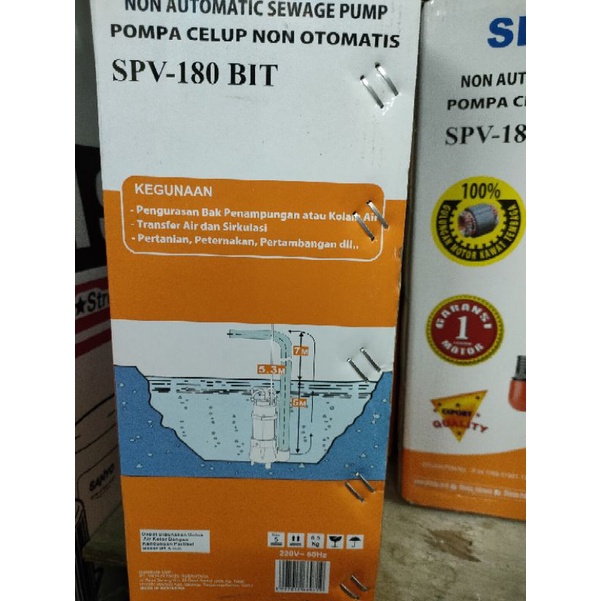 Pompa celup SHIMIZU SPV 180 BIT Pompa kolam SHIMIZU SPV 180 Bit