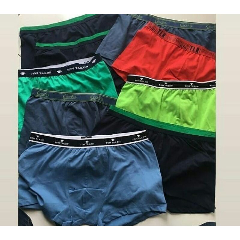 Boxer PriaT*om Tailor Men Boxer Short Stretch (Paket Isi 3 Pcs ) Original Branded