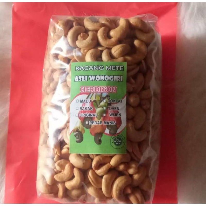 

KACANG METE WONOGIRI HERDIYON 1 KG GORENG SUPER