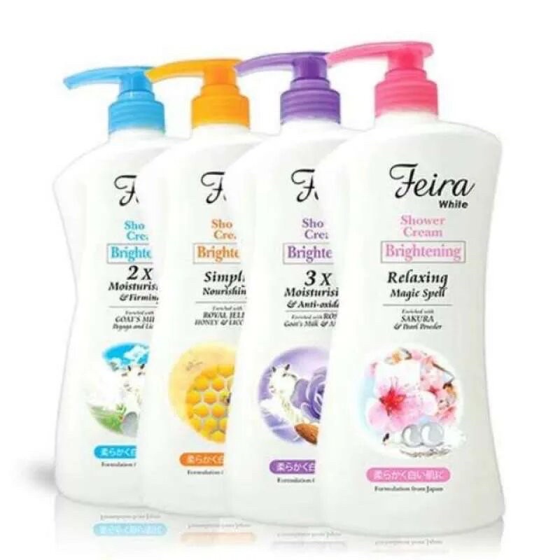 feira white shower cream brightening 1000ml