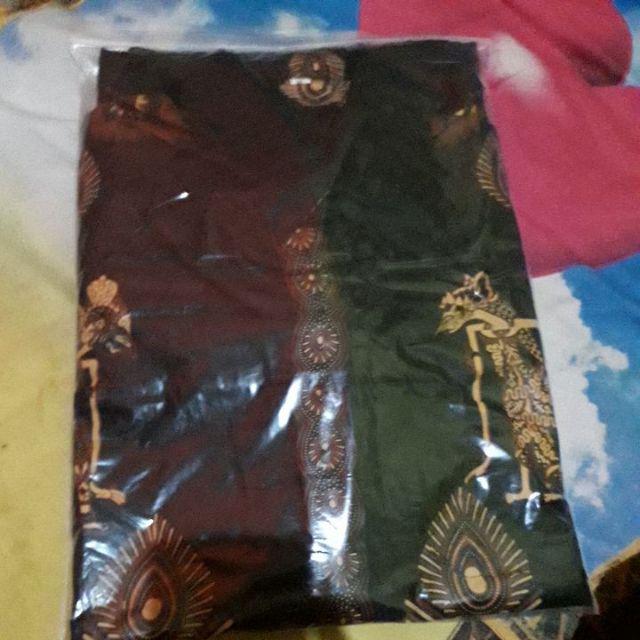 Kemeja Batik Jokowi Lengan Panjang M L Xl Wayang Rifina Original