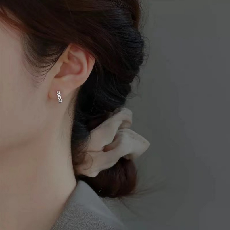 Kami Bunga Korea s925 Perak Berongga Terkait Jantung Anting Hoop Untuk Wanita Perempuan Halus Infinity Hati Lingkaran Anting-Anting Elegan Telinga Perhiasan Aksesoris