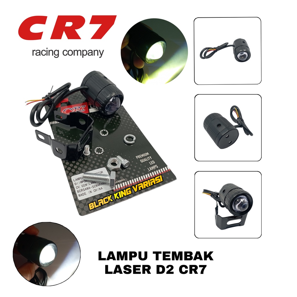 Original IBRIGHT Dijamin Terang Lampu Tembak Laser Gun Led D2 Mini 2 Warna Putih Kuning Jauh dekat Lampu Laser D2