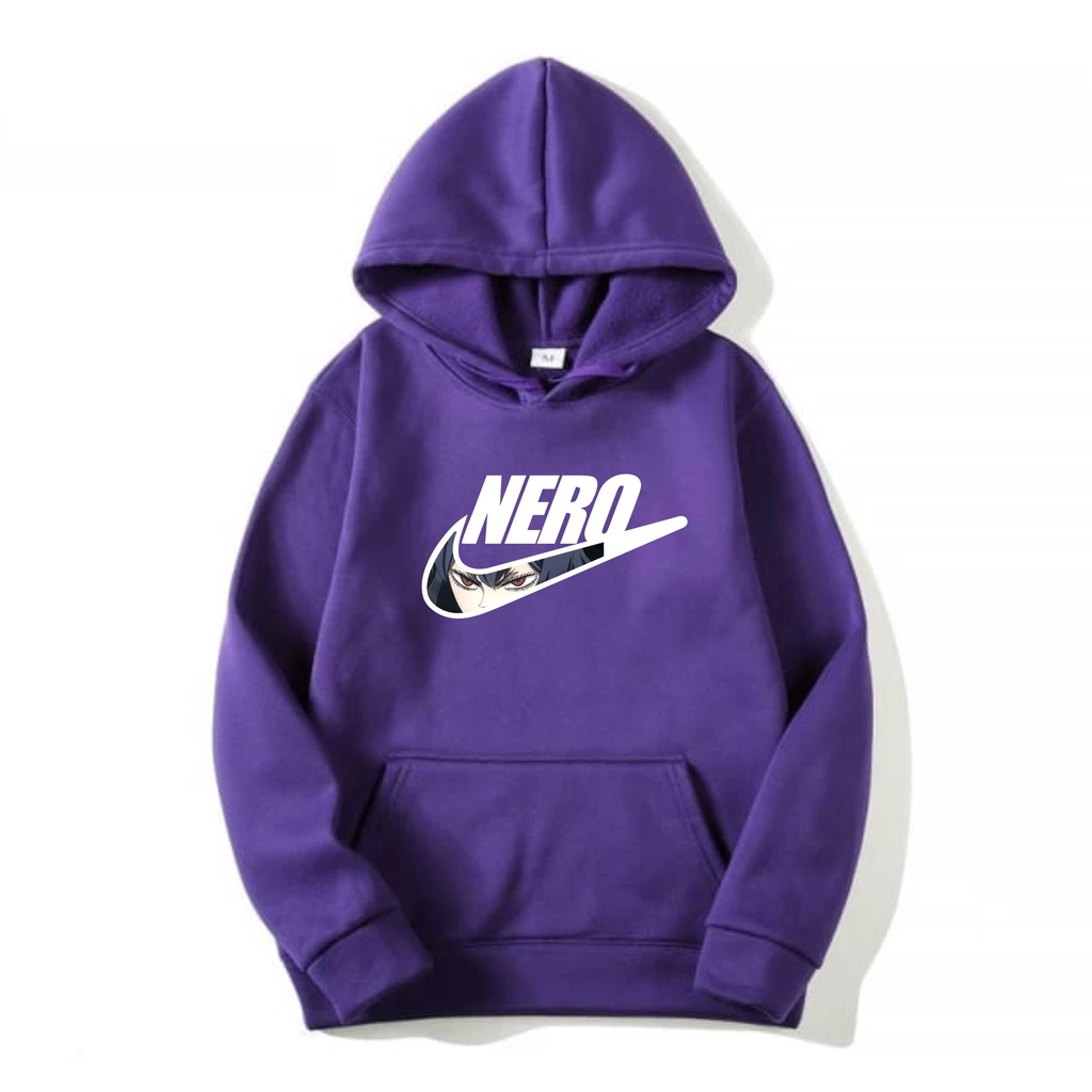 NERO Sweater Hoodie II NERO Jumper Hoodie II Sweter Oblong Topi Sz M - XL ( Pria &amp; Wanita / Anak &amp; Dewasa )