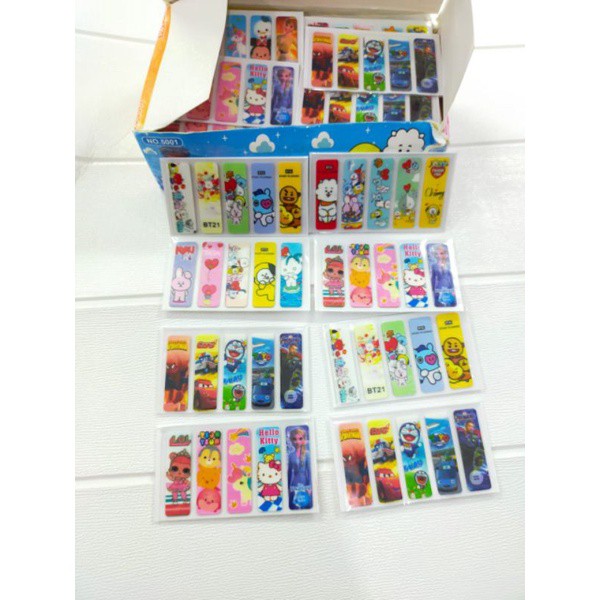 

Pembatas buku post it karakter ecer isi 5 set(100pcs)