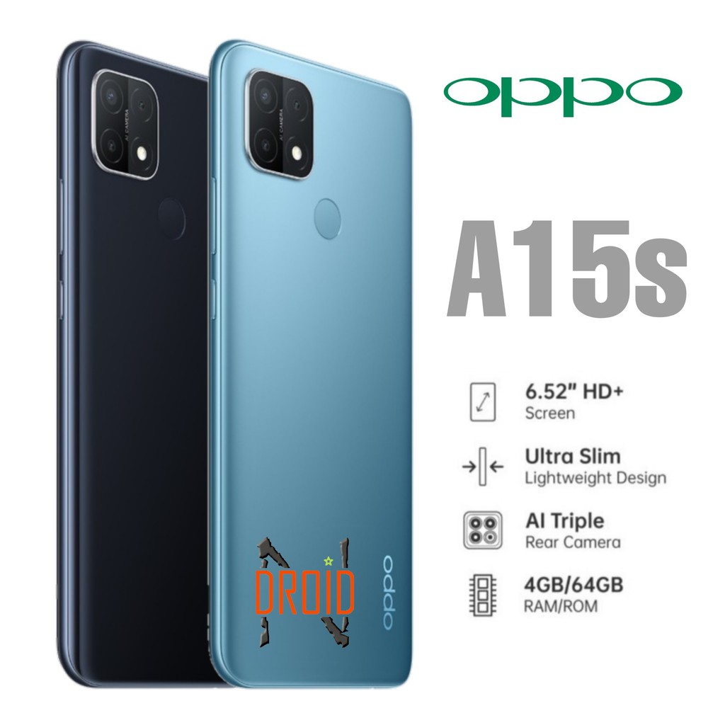 Jual OPPO A15s 4/64 - GARANSI RESMI - HP OPPO A15s 4/64 - HP ANDROID