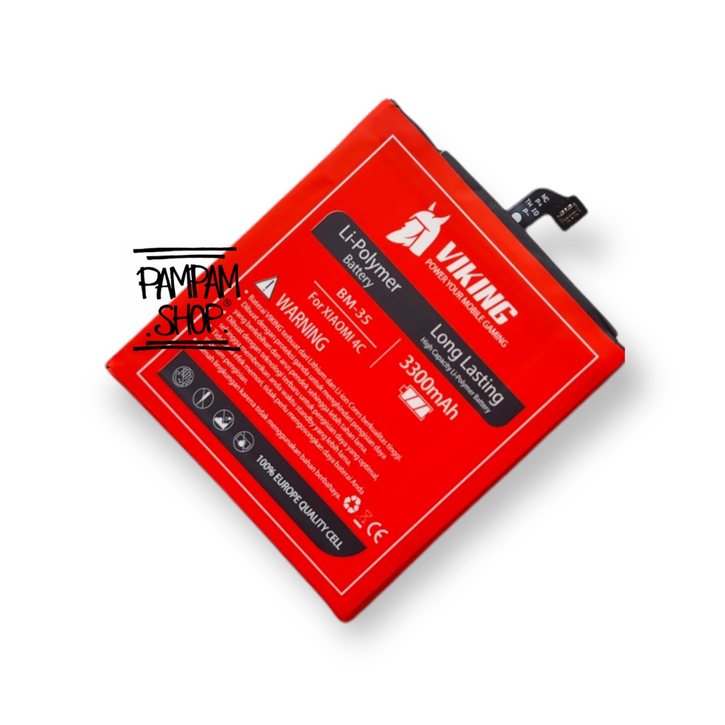 Baterai VIKING Double Power Original XiaoMi BM35 Mi4C Batre Batrai Battery Xiao Mi 4C BM 35 Ori HP