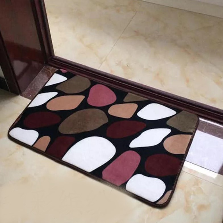 COD - H627 Keset kaki Anti Slip Bahan Memory Foam Menyerap (40×60cm) / Keset Kamar Mandi-4