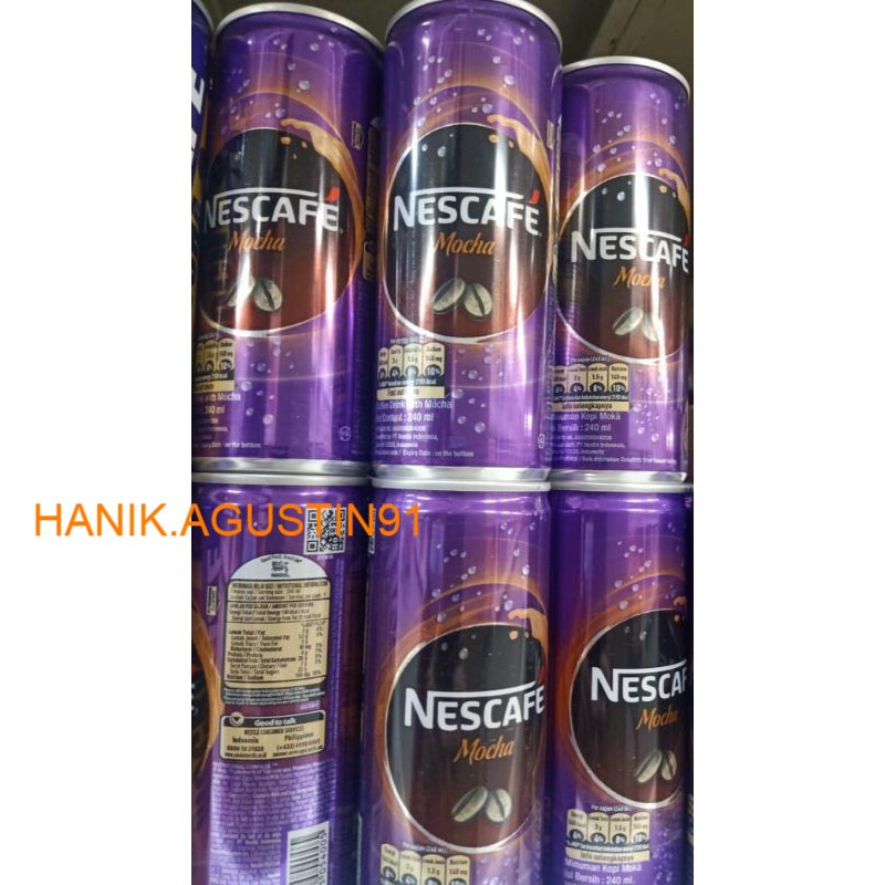 

NESCAFE Minuman Kopi Susu Mocha 240 ml Kaleng SS91