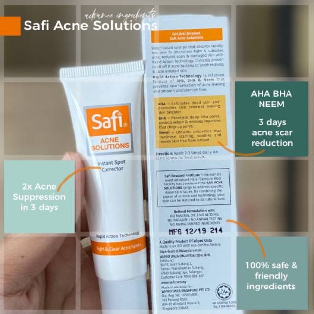 kebaikan safi acne solution