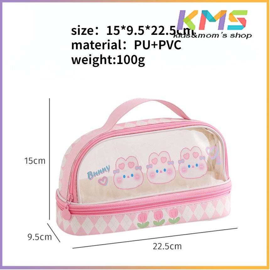 Tempat Pensil Kapasitas Besar Bahan PVC Untuk Sekolah