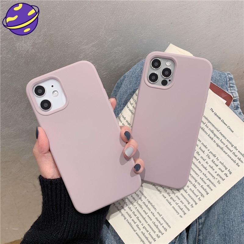 Casing Soft Case Silikon Motif Lavender Ungu Untuk iPhone 6 / 6S / 7 / 8 + / X / XR / XS / 11 / 12 / 13 / 14 Pro Max