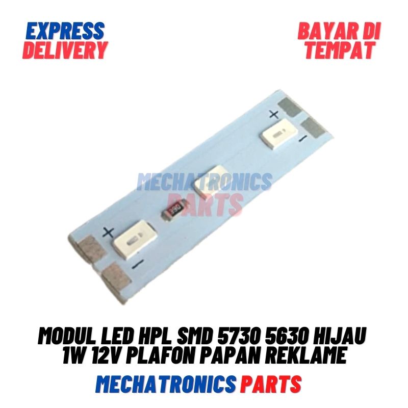 [DSP-9079] MODUL HPL LED 1WATT GREEN HIJAU MODUL SMD 5730 5630 12VOLT PLAFON PAPAN REKLAME