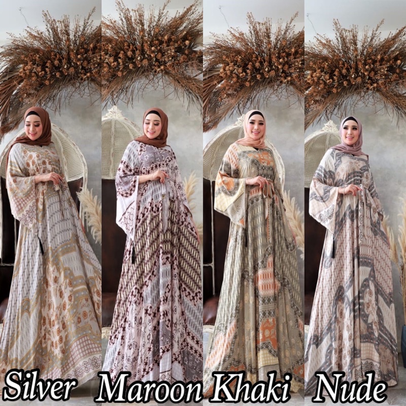 SALE ALESYA 11 ORI GLZ GLAMZ Gamis Katun Maxi Dress Wanita Cantik Muslimah
